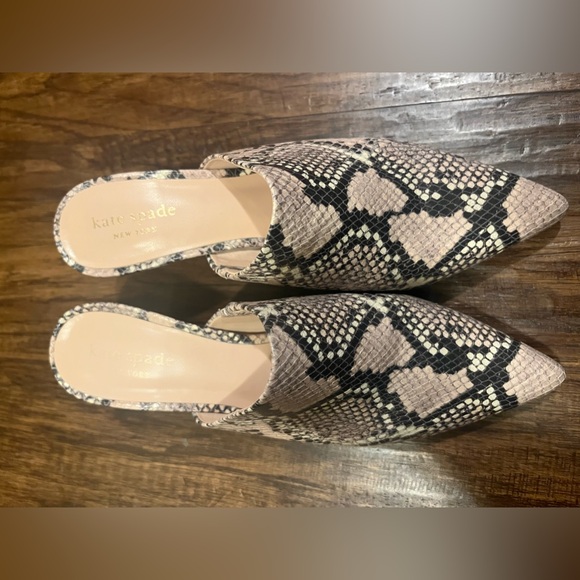 Kate Spade Ryan Snake Animal Print Mule Size 6.5 - Picture 3 of 7